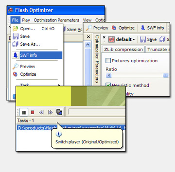 Flash Optimizer 1.41 software screenshot