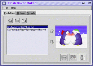 Flash Saver Maker 1.68 software screenshot