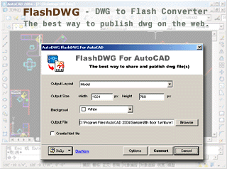 FlashDWG-DWG to Flash Converter 1.22 software screenshot