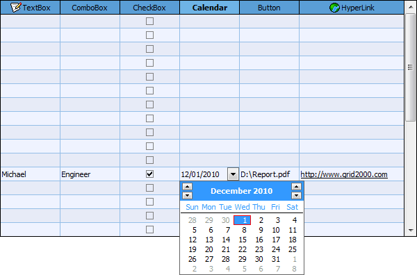 FlexCell Grid Control for ActiveX 6.3.2 software screenshot