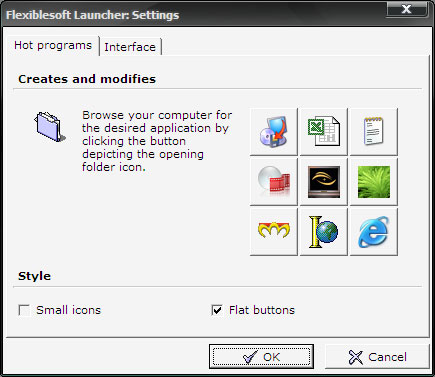 Flexiblesoft Launcher 3.1 software screenshot