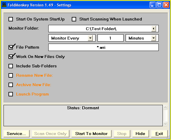 FoldMonkey 1.80 software screenshot