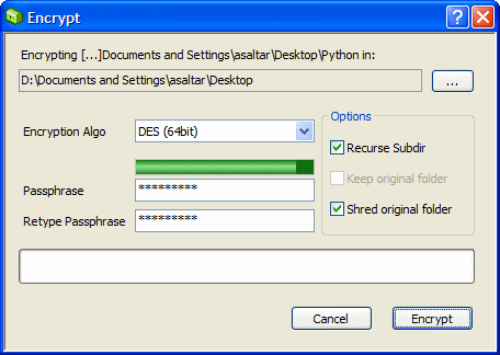 Folder Crypt 3.4.1020 software screenshot