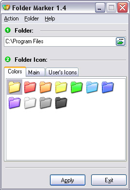 Folder Marker - Changes Folder Icons 1.4 software screenshot