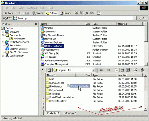 FolderBox 1.00 software screenshot