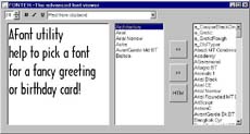 Font Viewer utility 11 software screenshot