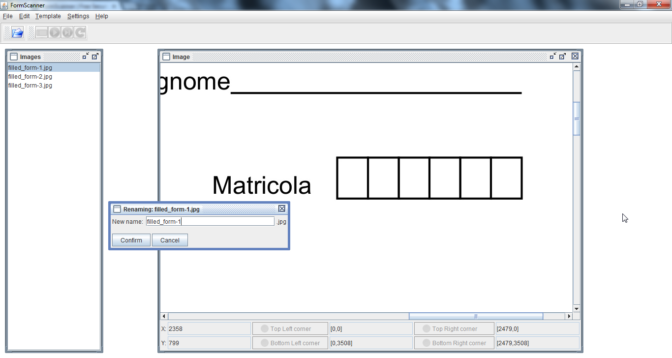 FormScanner 1.1.2 software screenshot