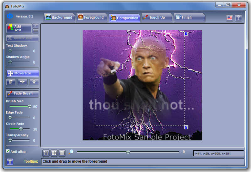 FotoMix 9.2.7 software screenshot
