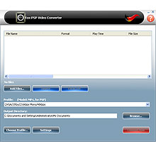 Fox PSP Video Converter 8.0.4.22 software screenshot