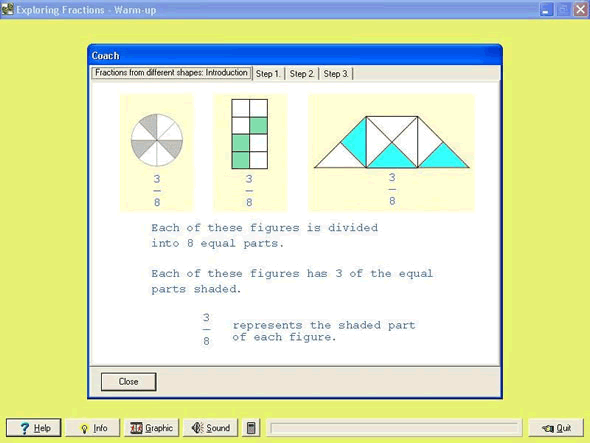 Fraction Shape-Up 1.00 software screenshot