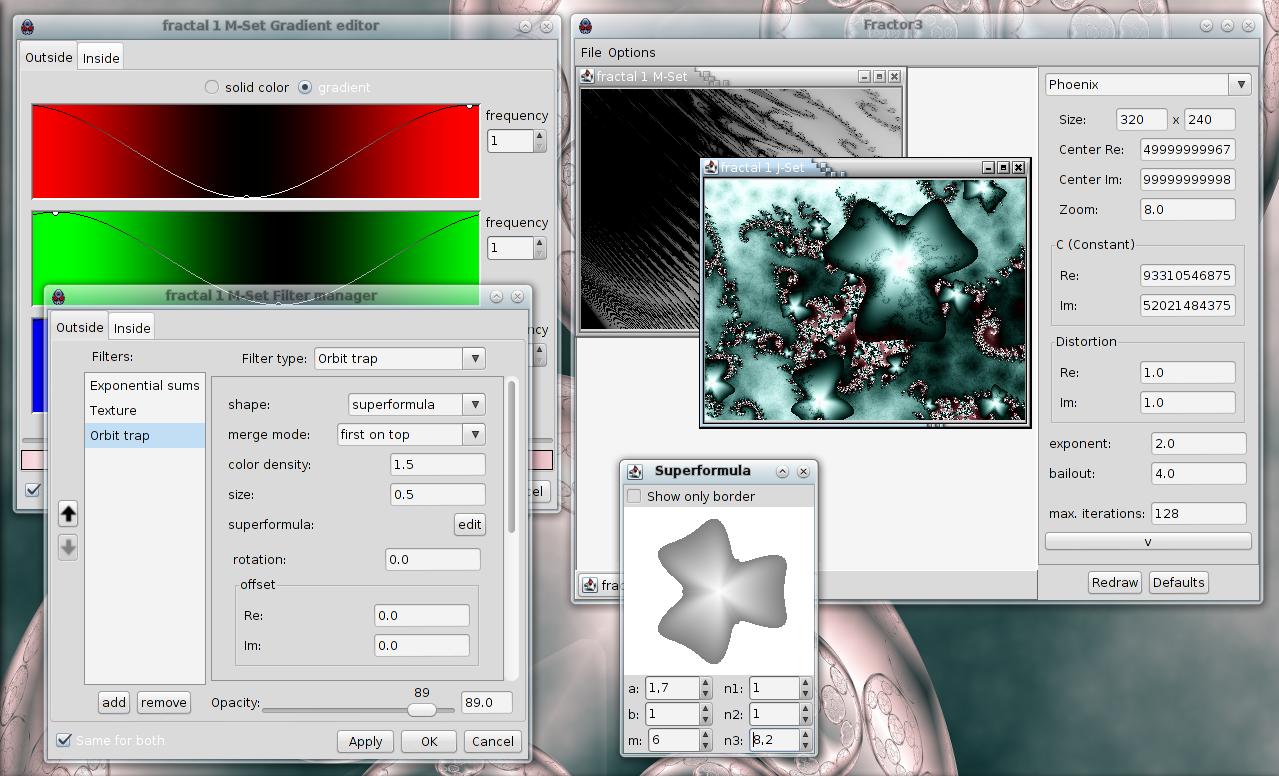 Fractor3  software screenshot