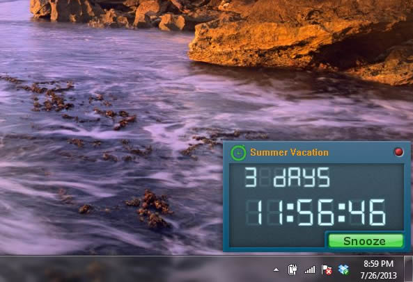 Free Countdown Timer 1.0.0 software screenshot