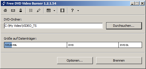 Free DVD Video Burner 3.0.4 software screenshot