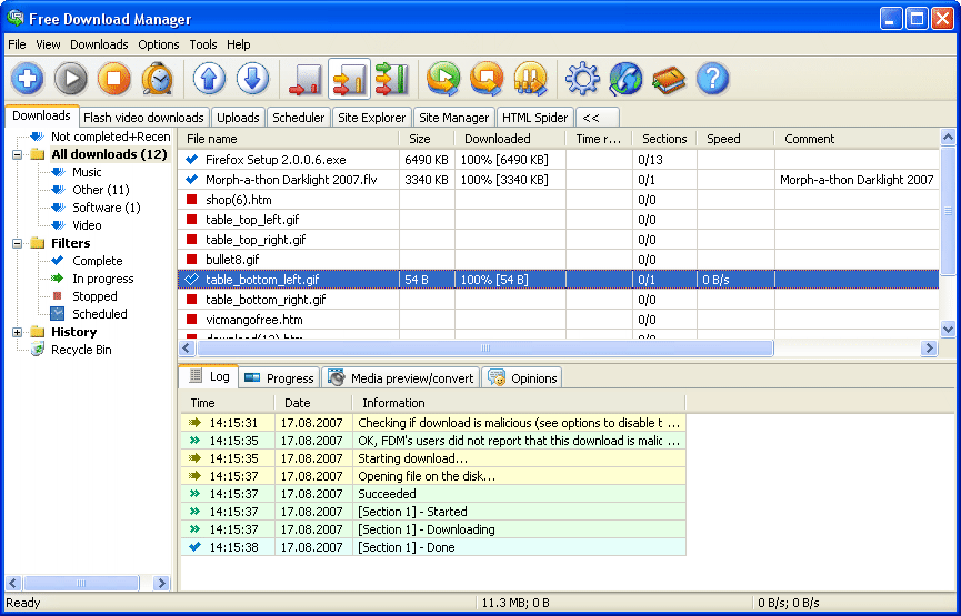 Free Download Manager 5.1.31.6531 software screenshot