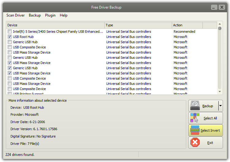 Free Driver Backup 10.0.2 software screenshot