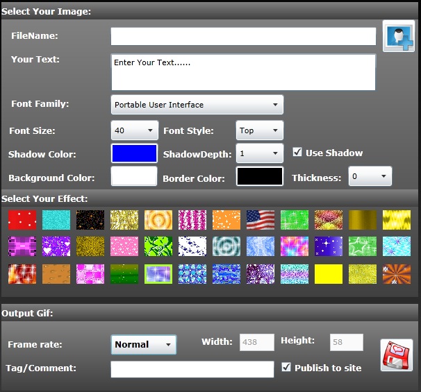 Free GIF Text Maker 3.0 software screenshot