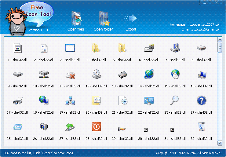 Free Icon Tool 2.1.5 software screenshot