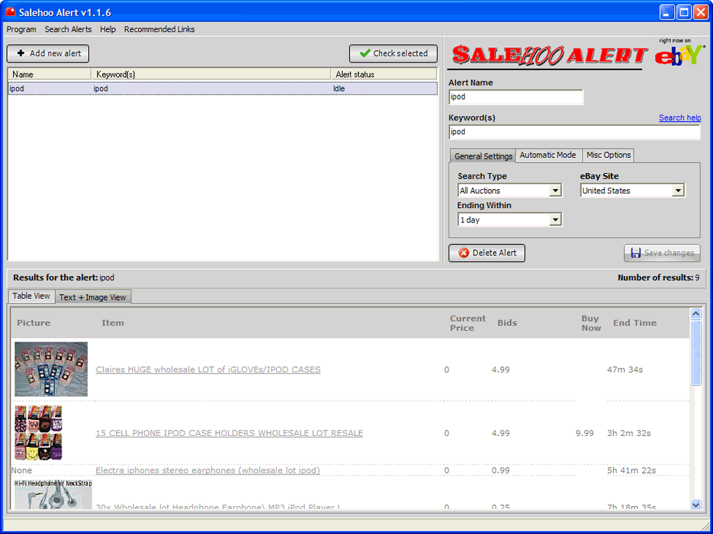 Free SaleHoo Software | Free Wholesale Software 1.4.0 software screenshot