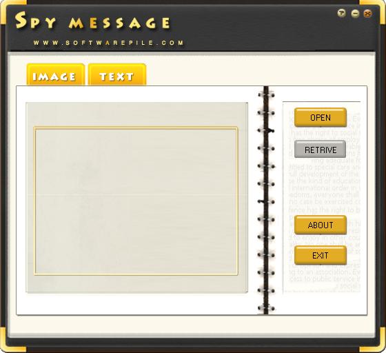 Free Spy Message 1.0.0.8 software screenshot