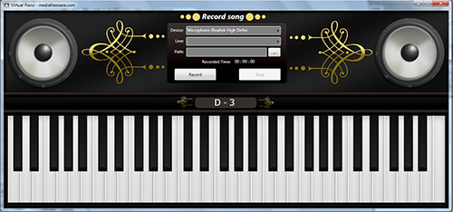 Free Virtual Piano 1.0.0.0 software screenshot