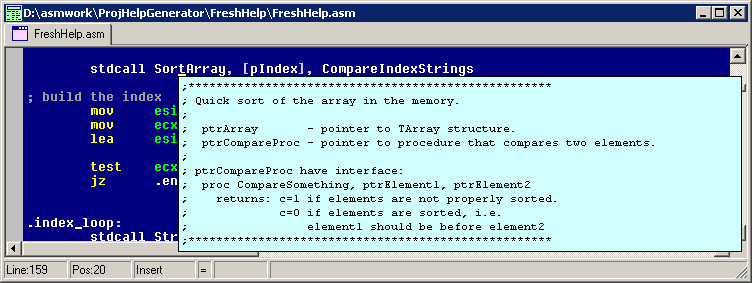 Fresh IDE Portable 2.3.0 software screenshot