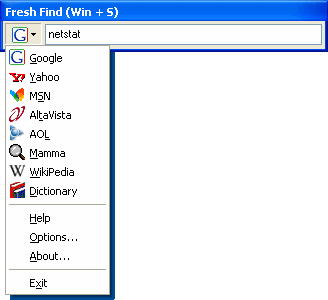 FreshFind 1.3 software screenshot