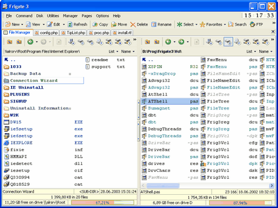 Frigate3 3.36 software screenshot