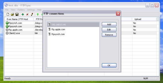 FtpSync 4.3.3.2 software screenshot