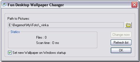 Fun Desktop Wallpaper Changer 1.22 software screenshot