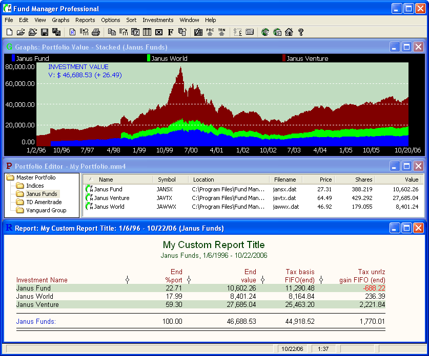 Fund Manager Personal 2016.14.13.100 software screenshot