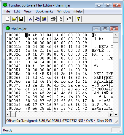 Funduc Software Hex Editor 2.3 software screenshot