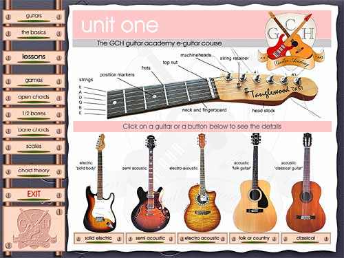 GCH Guitar Academy course (Mac OSX) 3.50 software screenshot