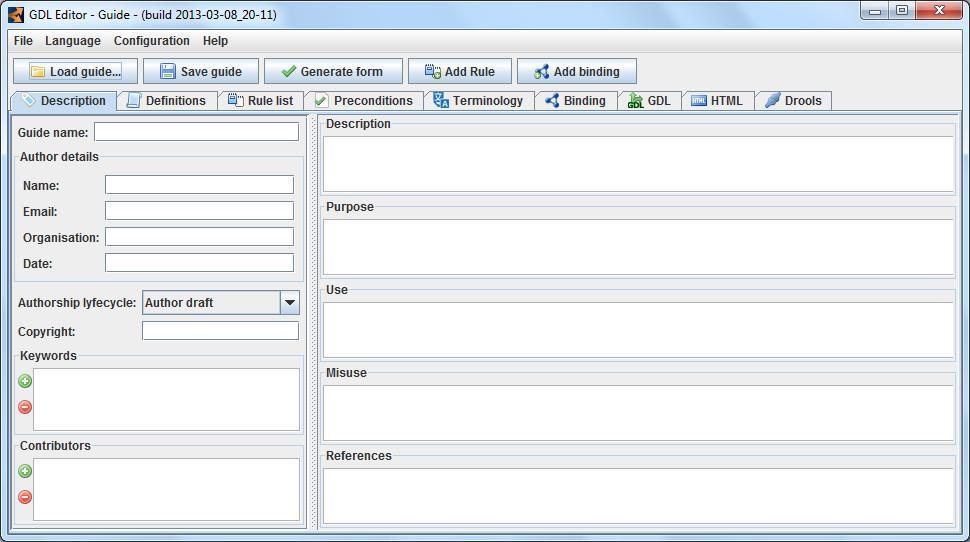 GDL Editor 0.95.6 Beta software screenshot