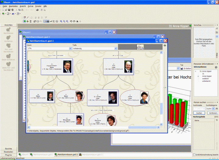 GENprofi-Stammbaum 3.1 software screenshot