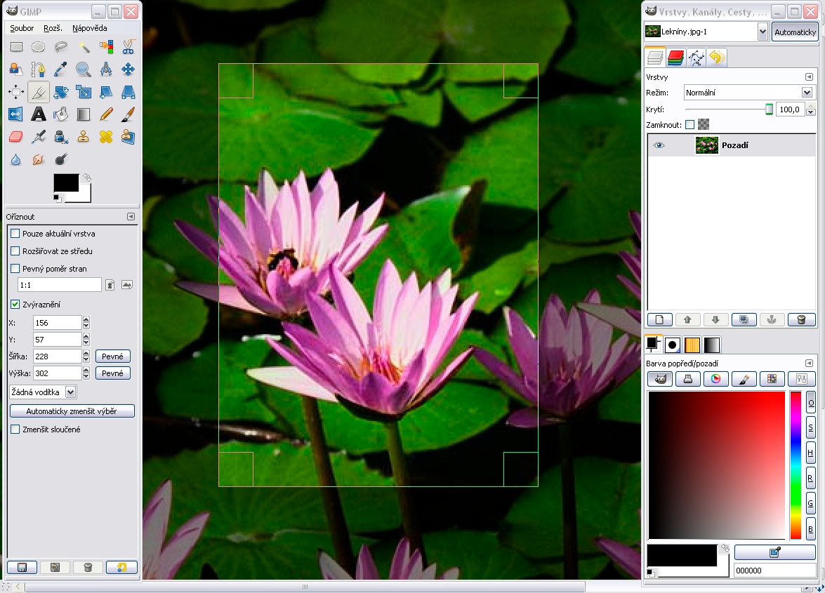 GIMP 2.8.22 software screenshot