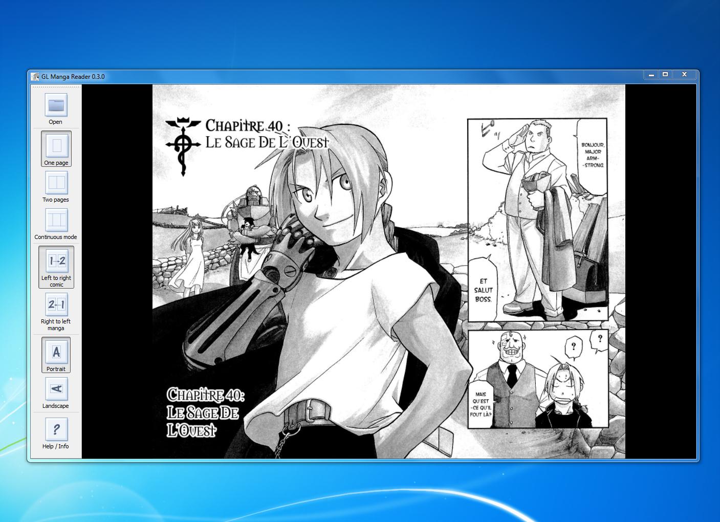 GL Manga Reader 0.7.0 Beta software screenshot
