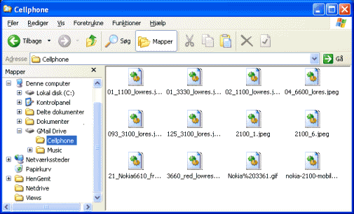 GMail Drive Shell Extension 1.0.20 software screenshot