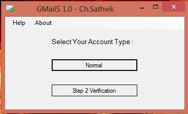 GMailS 1.0 software screenshot