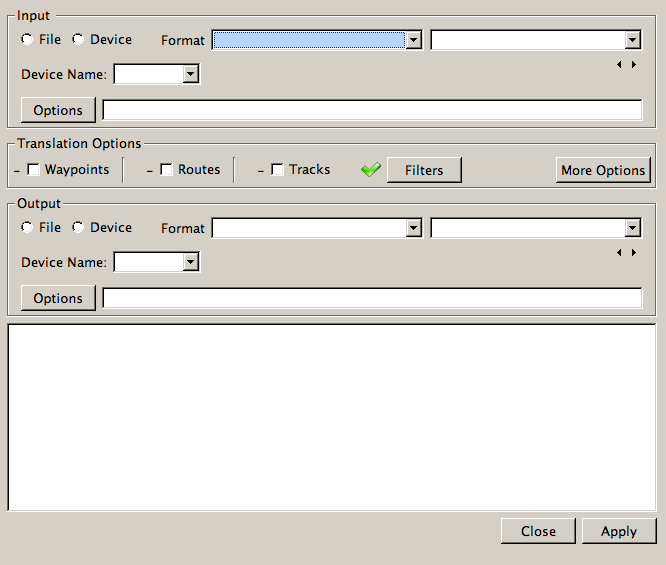 GPSBabel 1.5.3 software screenshot