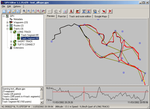 GPX Editor 1.5.2.1573 software screenshot