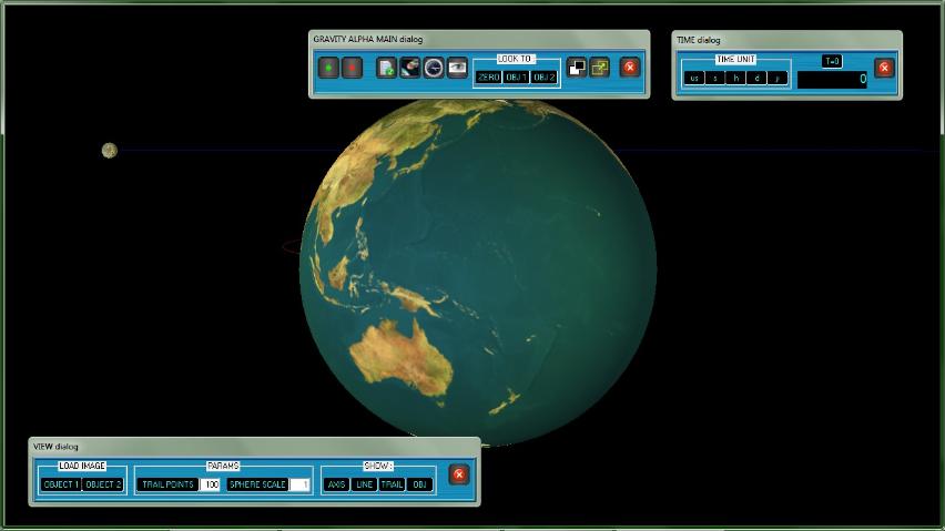 GRAVITY ALPHA 1.04 software screenshot