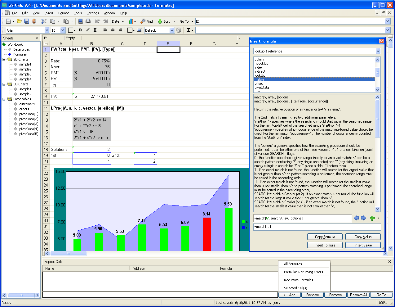 GS-Calc Portable 9.4.3 software screenshot