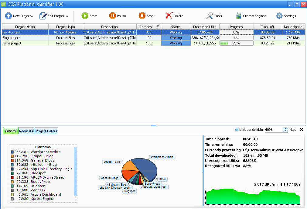 GSA Platform Identifier 1.75 software screenshot