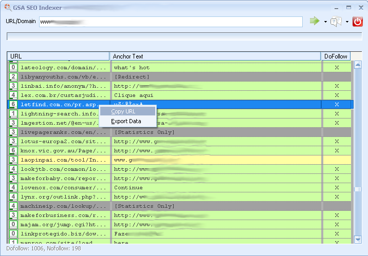 GSA SEO Indexer 2.09 software screenshot
