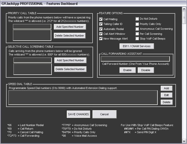 GVJackApp 2.11 software screenshot