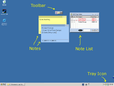 GYZ Task Notes 1.03 software screenshot
