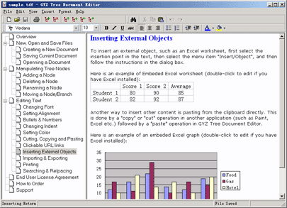 GYZ Tree Document Editor 1.0 software screenshot