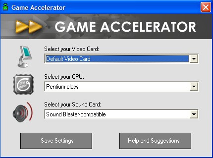 Game Accelerator 3.3 software screenshot