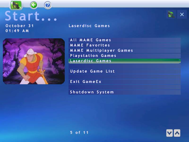 GameEx 14.82 software screenshot