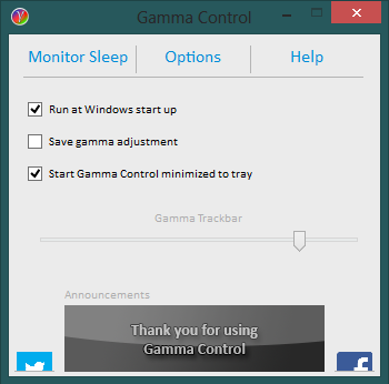 Gamma Control 4.1.1.1 software screenshot